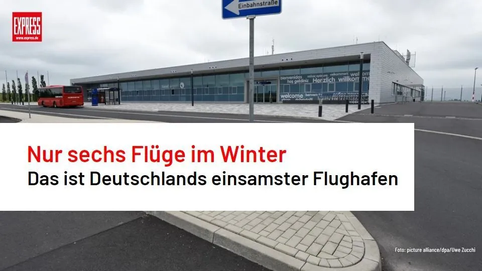 Das ist Deutschlands einsamster Flughafen – nur sechs Flüge im Winter