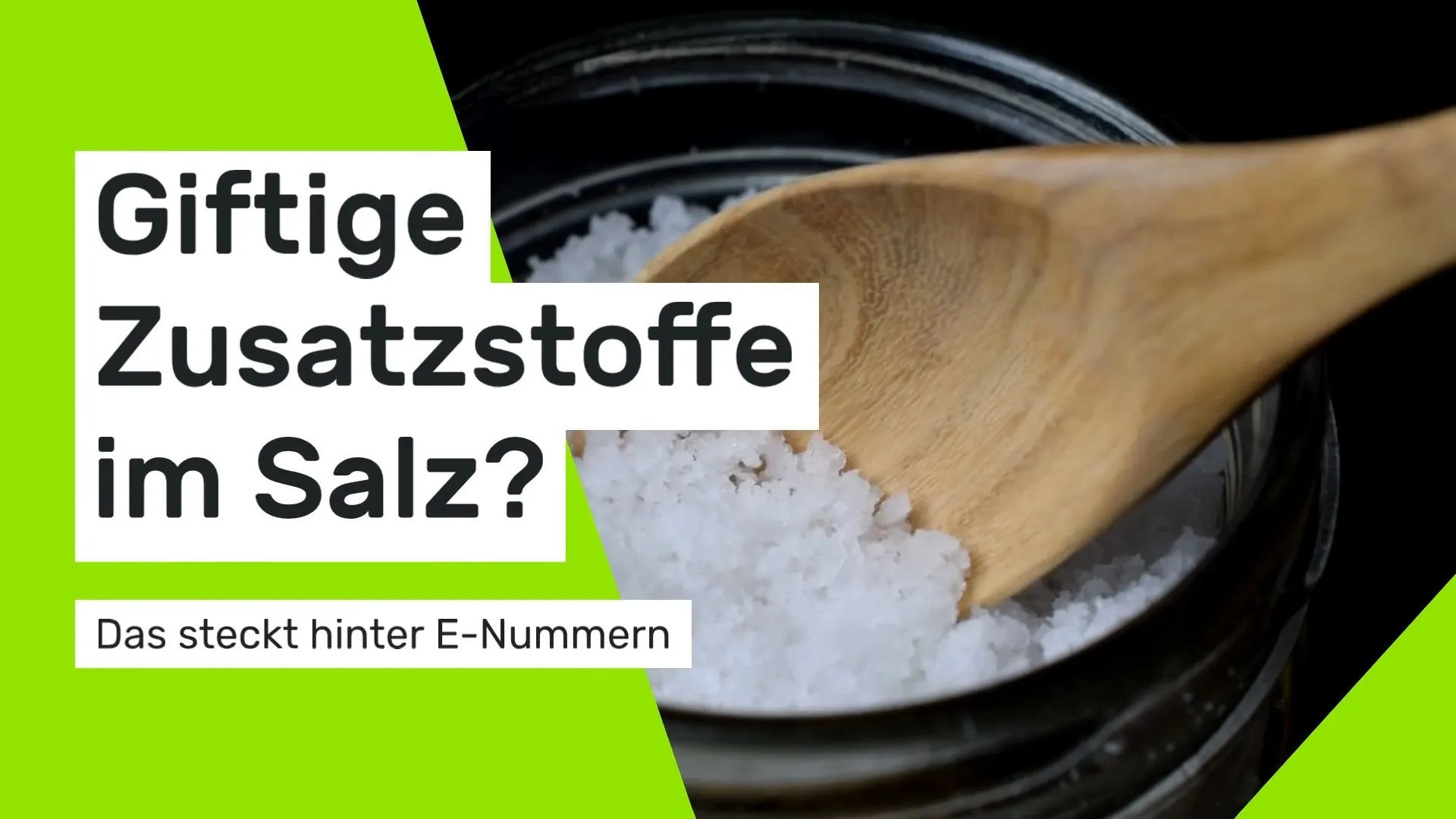 Giftige Zusatzstoffe im Salz? Das verbirgt sich hinter E-Nummern