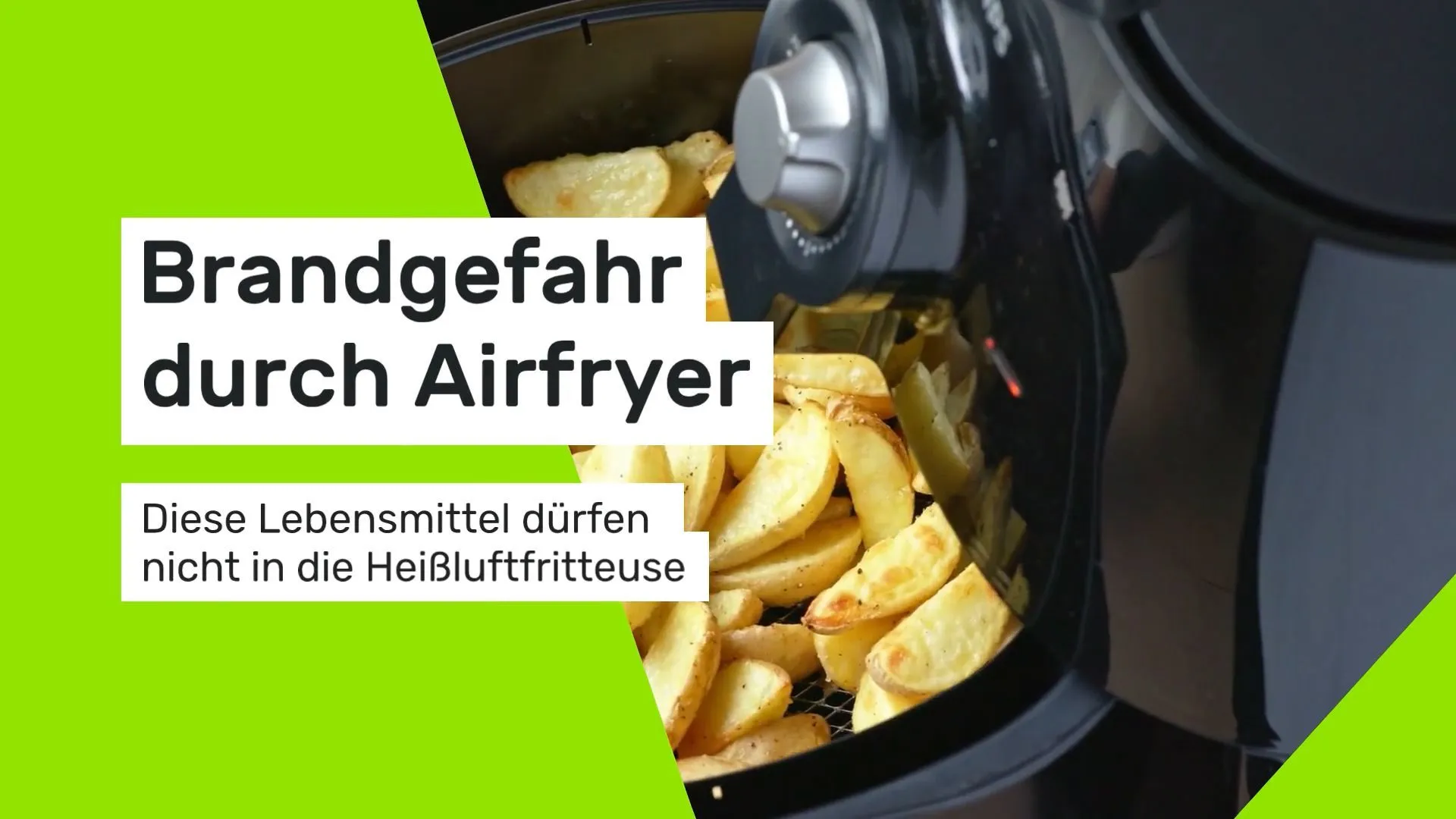 Brandgefahr durch Airfryer: Diese Lebensmittel dürfen nicht in die Heißluftfritteuse