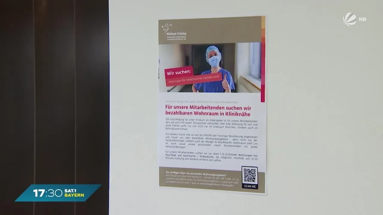 Плакатная кампания для медперсонала: Больница Фрайзинга оказывает помощь в поиске жилья