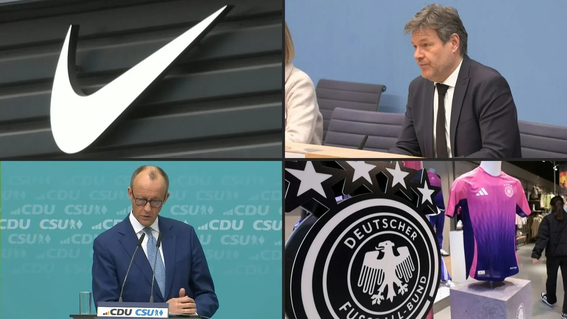 La décision de la Fédération allemande de football (DFB) d'équiper à l'avenir l'équipe nationale par l'entreprise américaine Nike au lieu d'Adidas a suscité des réactions consternées dans le monde politique allemand.