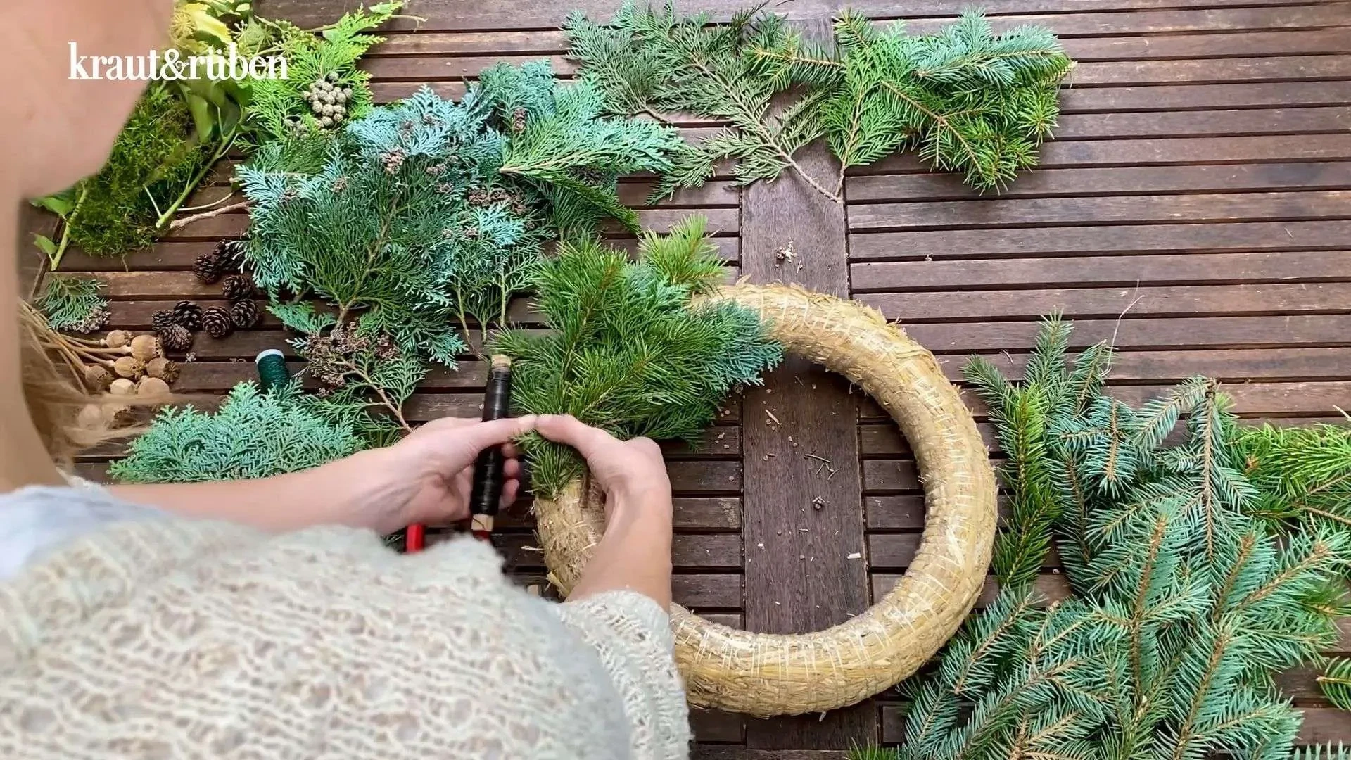 Realizza la tua corona dell'Avvento