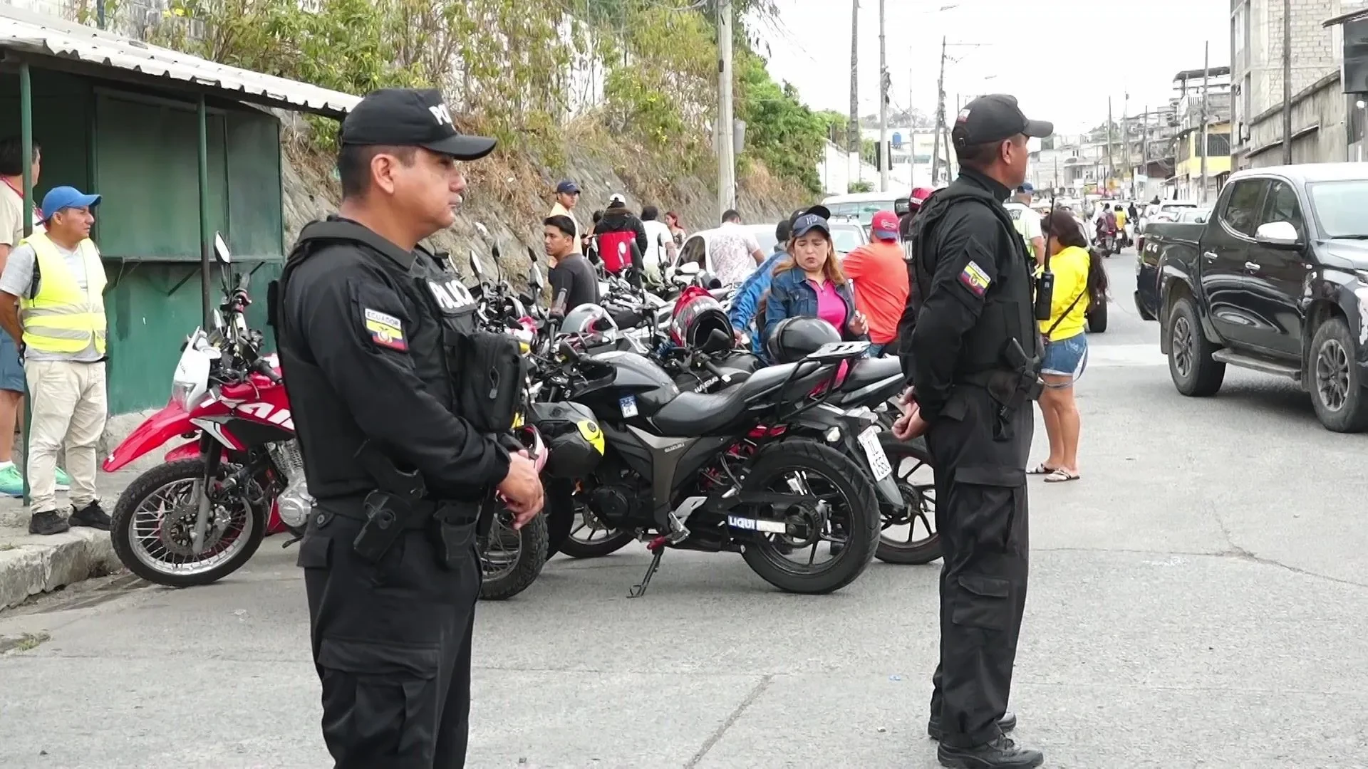 Heavy security deployed in Guayalquil as president accompanies wife to vote