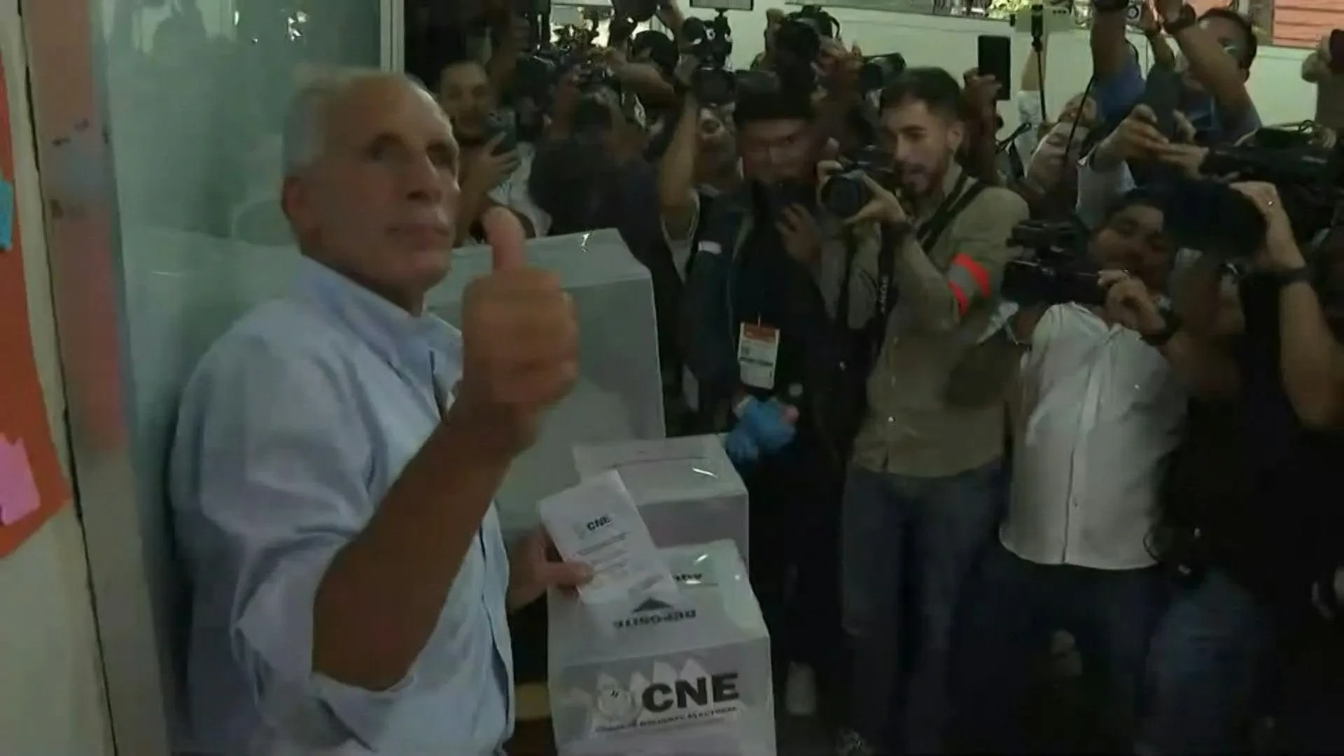 Presidential candidate Nasry Asfura votes in Honduran elections